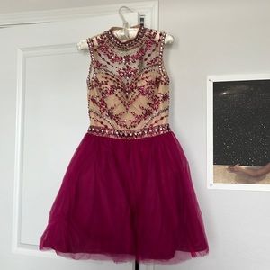 Magenta Homecoming Dress